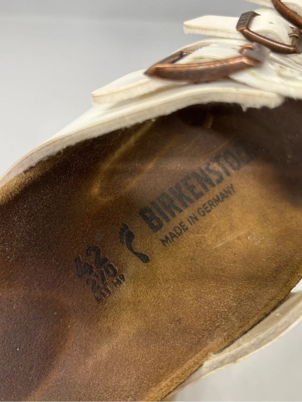 Birkenstock Yao Balance White Birko-Flor Sandals EU 42 US Men’s 9 Women’s 11
